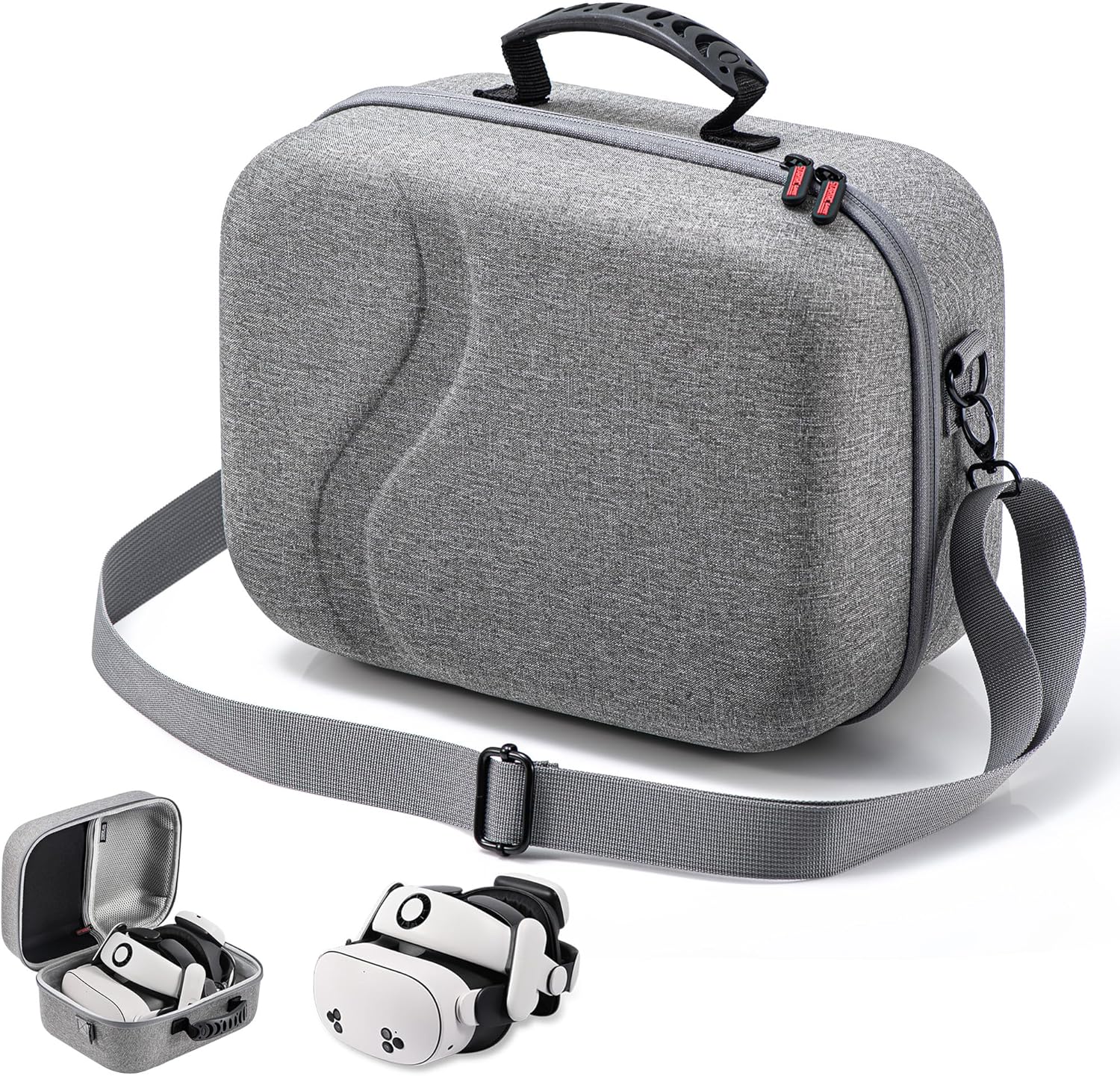 Large Carrying Case for Meta Quest 3S/Quest 3, Hard Travel Case